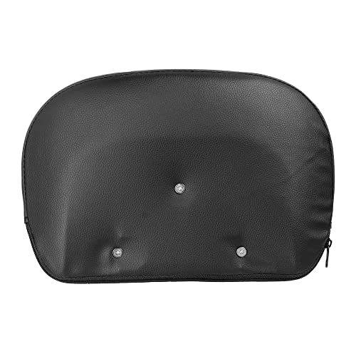 Black Sissy Bar Passenger Backrest Pad fits for Harley Davidson HD Touring Model 1997-2026(P/N 52300324, 52627-09, 54247-09, 52933-97b,52805-97B,52723-06,5230057,52300258) - color: Black