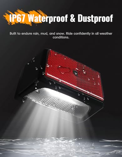 LED License Plate Light for Can-Am Spyder F3 All Models 2015-2024, LED Rear Fender Signal Light Kit for Can-Am Spyder F3, RS ST 2013-2024 Accessories, Replace for #710003348