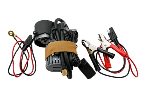 Motorcycle, ATV, UTV Flat Repair Kit Tubeless Tube Tire Repair Kit with Mini Air Compressor