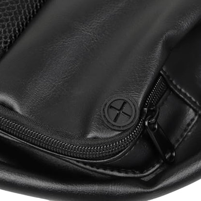 Motorcycle Black Backrest Bag Driver Back Rest Tour Pack Organizer Rider Backrest Organizer Pocket for Harley Touring Road King Electra Street Tri Glide