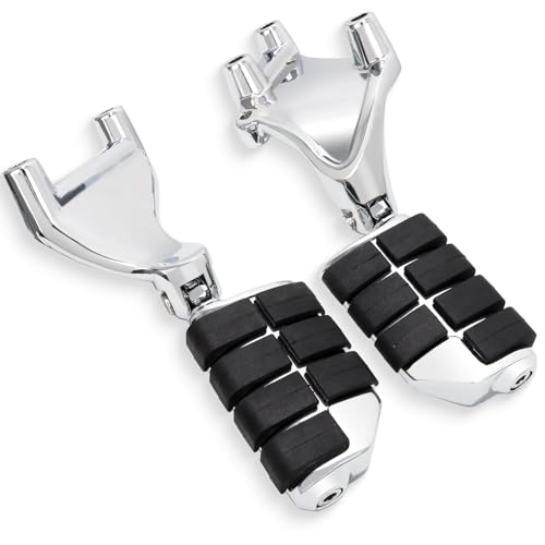 Rear Passenger Footpegs Foot Rests Pedal Mount Fits for Harley Sportster 883 1200 2014-2022,Chrome - color: Chrome For Lion Paw Style