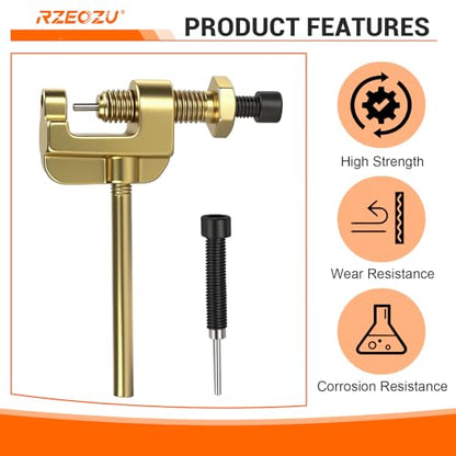 06B 06C 35 Chain Breaker Tool Motorcycle Chain Breaker Replacement for #35 T8F Roller Chain Mini Bike Go Kart Cart ATV Dirt Bike Scooter Quad Bicycle Mountain Electric Bike Parts (3mm Pin)