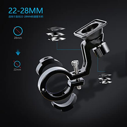 WILD MAN 0.6L 360° Rotation Quick Release Bike Phone Holder Type Bike Handlebar Bag with Touch Screen for Motorcycle Road Bike MTB Mountain Bicycle Cycling(Black,FK2)