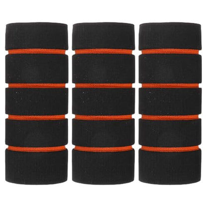 UKCOCO 3 Pcs Foam Handle Grips : Non Slip Sponge Pull Up Bar Sleeve Handlebar Cover for Fitness Equipment Bicycle Motorbike, Easy Installation, 4.32X1.49X1.49in (Black)