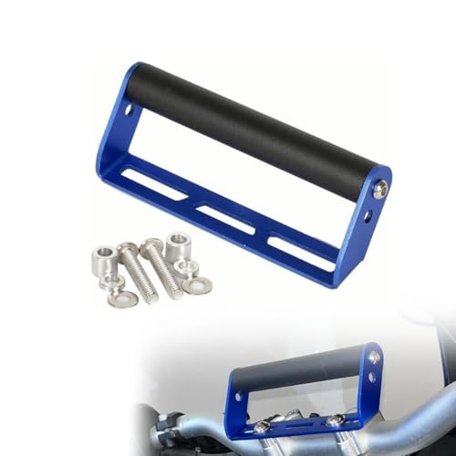 Off-Road Motorcycle Phone Mount, Universal Handlebar Mount for GPS Navigation & Smartphone, Dirt Bike Phone Holder (Blue) - size: Blue