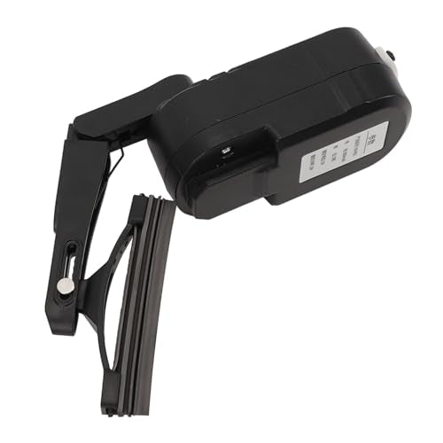 RiToEasysports Motorcycle Helmet Wiper Motorbike Visor Wiper Universal Helmet Rechargeable 2 Speed Switch 800mAh Battery with Extendable Bracket for Most Motorcycle Electric Vehicle