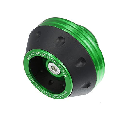 X AUTOHAUX Pair Motorcycle Wheel Front Fork Frame Sliders Falling Protector Green Universal - color: Green