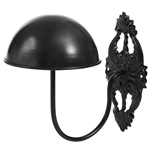 MyGift 2 Pcs Hat Holder, Cowboy Hat Rack Display Wall Mounted, Baseball Cap Organizer, Wig Helmet Hanger for Wall, Black Metal - color: Black