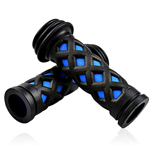SAPLIZE Kids Bike Handlebar Grips, Shorter Length(4.13"), for Kids Girls Boys Bikes, Balance Bikes, Road Bikes and Scooters, Soft and Comfortable - color: Black, Shorter Size