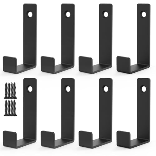 Hooks for Hanging Stainless Steel Heavy Duty Coat Hook Wall Hooks Robe Hanger Hooks Hanging Hat Key Holder for Towel and Bags Indoor Outdoor (Square, Large) - size: 2.5x1.3, style: Square