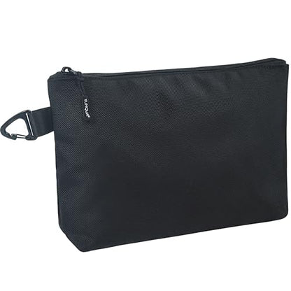 Small Tool Pouch - Compact Zipper Tool Pouches Bag - Heavy Duty 1680D Oxford Utility Bags Durable Small Pouch Organize Tools Clip on Belt or Backpack for Men Women - Electrician, Carpenter, DIY - size: Small