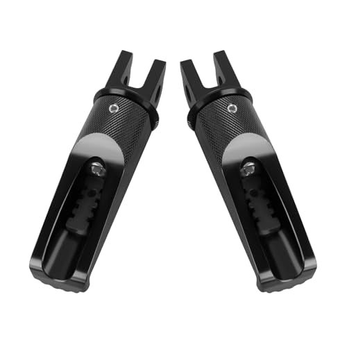 Motorcycle Footpegs Front Passenger Foot Pegs Replacement for Honda CB125R CB300R CB1000R CB650F CBF600 CBF100 CBR600F CBR250R CB650R CBR600 CBR100 CBR900 Foot Rests Pedal(black) - color: black