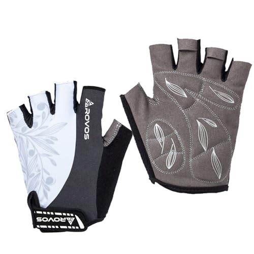 Cycling Gloves for Men & Women - 5MM Anti-Slip Shock-Absorbing Gel Pad, Lightweight & Breathable Half Finger Design for Mountain Cycling, Gym, Motorcycle, Outdoor Sports - color: Black, size: Small