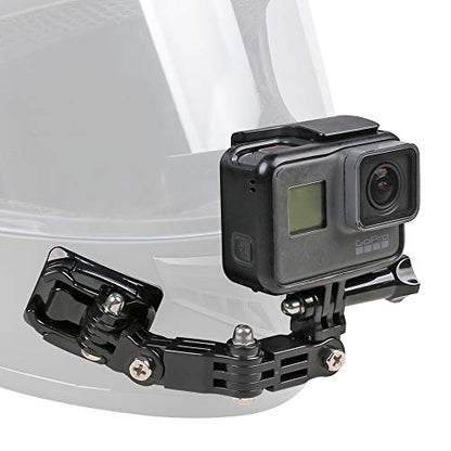 Motorcycle Helmet Chin Mount Kit Compatible with GoPro 13/12/11/10/9, DJI Action 6/5 Pro/4/3, AKASO and More Action Cameras - style: Motorcycle Helmet Chin Mount