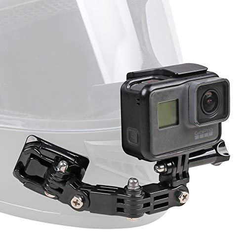 Motorcycle Helmet Chin Mount Kit Compatible with GoPro 13/12/11/10/9, DJI Action 6/5 Pro/4/3, AKASO and More Action Cameras - style: Motorcycle Helmet Chin Mount