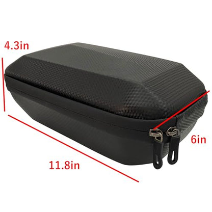 Bike Handlebar Bag Balance Car EVA Waterproof Front Bag 4.2qt Capacity Scooter Bicycle Hanging Bag Accessories Black