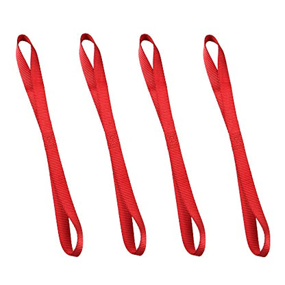 Emgo Tiedowns 18" Soft Touches -Tie Down Extensions 4-Pack Red - size: Red