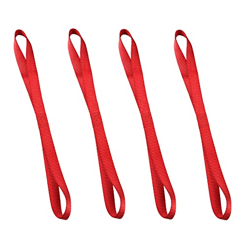 Emgo Tiedowns 18" Soft Touches -Tie Down Extensions 4-Pack Red - size: Red