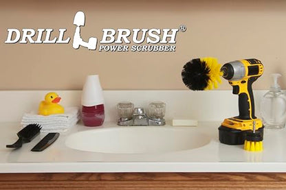 Bathroom Cleaning Brush Set - Cleaning Scrub Brush - Tile Cleaning Brush - Power Cleaning Brush - Scrub Brush - Brush Cleaning Tool - Grout Cleaning Tool - Home Cleaning Gadgets - Clean Shower Brush - color: Yellow