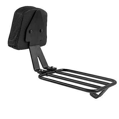 Motorcycle Sissy Bar Luggage Rack for Kawasaki Vulcan 650 VN650 S 2015 2016 2017 2018 2019 2020 2021 2022 2023 2024 2025 2026 Rear Passenger Backrest Upright Seat Leather Cushion Pad