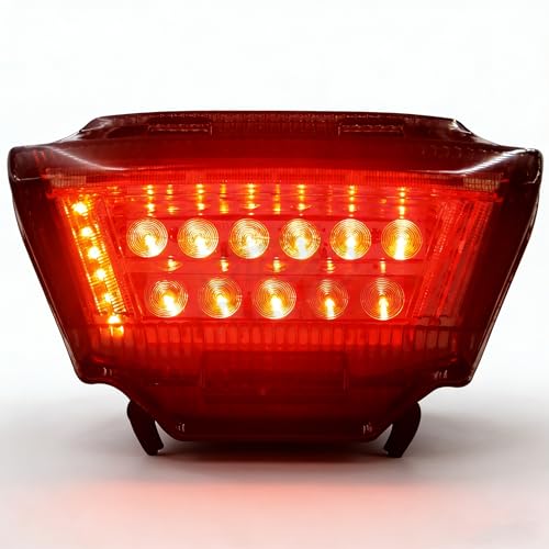 Integrated LED Tail Brake Turn Signal Light,#MD059-2,Smoke | Compatible with Kawasaki Ninja ZX10R ZX-10R 2011-2015 - color: Smoke