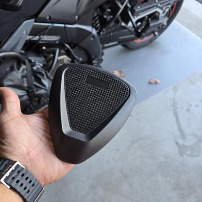 Universal Motorcycle Kickstand Pad Plate- Heavy Duty Anti-Sinking Kickstand Support Plate for Soft Ground, Grass, Hot Pavement - Outdoor Parking Essential Safety Accessory - Black (2)