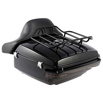King Tour Brake 13.7" Luggage King Tour Trunk W/Brake Tail Light Fit for Harley Touring Models Road King Road Glide Street Glide Electra Glide Ultra-Classic 2014-2025 - color: AStyle #05