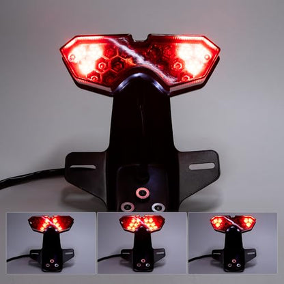 Motorcycle Lighting System Tail Lamp for Lifan Dayun CG125 CG150 CG250 Universal Electrical Rear Brake Stop Flasher Winker - color: Red-2