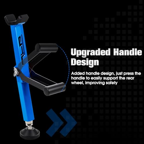 Motorcycle Stand Rear Wheel Stand,Foldable Convenient Dirt Bike Lift Universal for All Most Dirt Pit Bike Motorcycle Naked Cruiser Blue - color: Blue