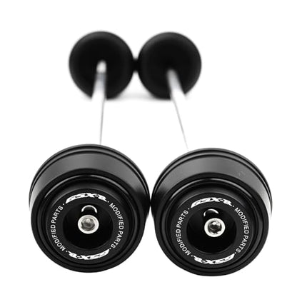 Motorcycle Front Rear Fork Sliders Wheel Frame Slider Crash Protector Axle Slider Crash Pads Compatible With 2026 GSXR 600 GSX-R 750 1000 GSX-R750 gsx-r600 gsxr1000 r (Black) - color: Black