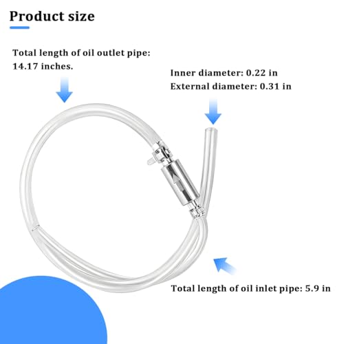 Bittwee Motorcycle Brake Bleeder Hose, One Way Check Motorbike Brake System Bleeding Tools with Screw Caps, Motocross Stop Fluid Bleeder Kit, Universal for Motocross Dirt Bike Scooters - size: 1PC