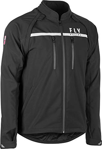 Fly Racing Patrol Softshell Off Road Riding Jacket/Vest Cold Weather Riding Jacket - color: Black, size: XX-Large
