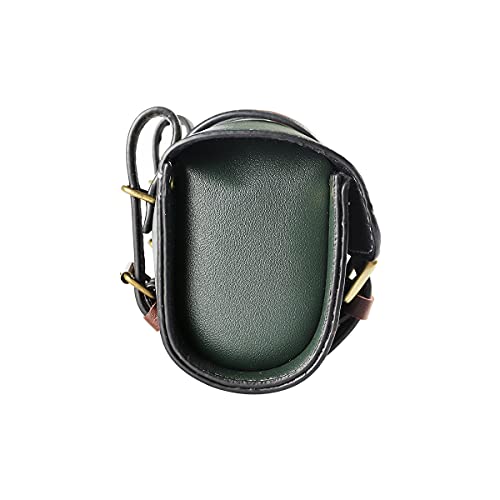 YIBO Motorcycle Fork Bag Quick Release Bag Side Bag Waterproof Universal Tool Bag American Bicycle Side Bag Leather Small Tool Bag (Green 1) - color: Green 1