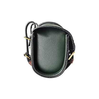YIBO Motorcycle Fork Bag Quick Release Bag Side Bag Waterproof Universal Tool Bag American Bicycle Side Bag Leather Small Tool Bag (Green 1) - color: Green 1