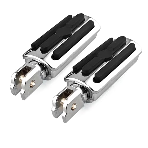 Front Rider Foot Pegs, Motorcycle Foot Rest Highway Foot Pegs Compatible with Harley Softail Breakout Street Bob Sport Glide Low Rider FXST 2018-2023 Chrome - color: Chrome, size: Rider Pegs