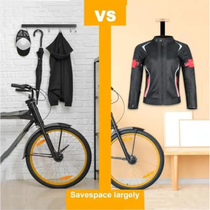 Helmet Wall Mount - Heavy Duty Hat Hanger, Motorcycle Gear Storage Rack, Protective Headwear Display Organizer | Jacket Gloves Cycling Accessories for Organization Men Bike Electric Scooter