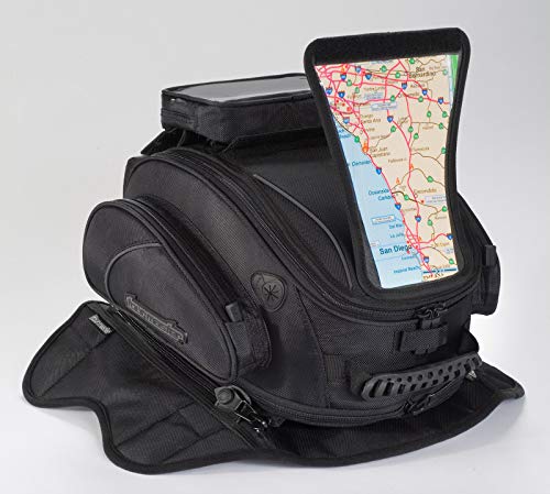 Tour Master Elite Strap Mount Tri-Bag Motorcycle Tank Bag - Black/One Size