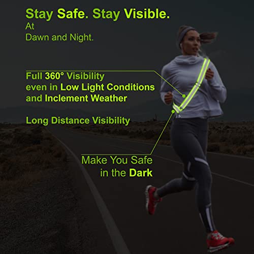 Reflective Sash for Walking at Night Adjustable Safety Sash for Men Women Kids Reflective Belt Sash for Running Walking Biking - color: 2 Sashes