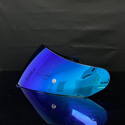 HJ-17 Helmet Visor Replacement,UV Protective Helmet Face Shield Compatible with CL-MAX II,IS-MAX BT,SY-MAX III,IS-MAX II,CL-MAX 3,C90,C91,C91N(Revo Deep Blue-Day Use) - color: Revo Deep Blue-day Use Only