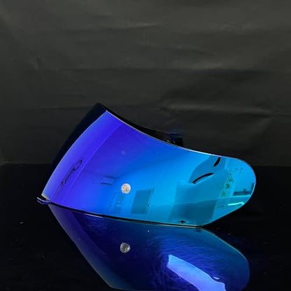 HJ-17 Helmet Visor Replacement,UV Protective Helmet Face Shield Compatible with CL-MAX II,IS-MAX BT,SY-MAX III,IS-MAX II,CL-MAX 3,C90,C91,C91N(Revo Deep Blue-Day Use) - color: Revo Deep Blue-day Use Only