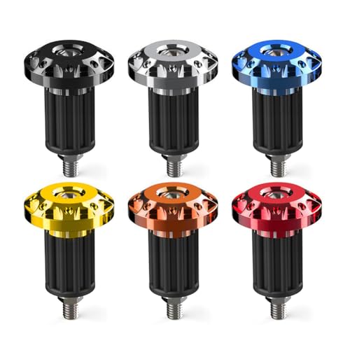 2 Pieces 7/8" Handlebar Ends CNC Hand Grip Bar End Plug Cap Slider Orange Universal Fits Motorcycle, Dirt Bike, ATVs, Vehicle Modified Balance Handlebars