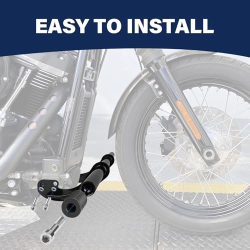 Front Highway Foot Pegs Engine Guard Crash Bar Frame Slider Fit for Harley Softail Street Bob Low Rider Lowrider S/Lowrider ST/Standard Heritage Classic FXST FXLR S ST FXBB 2018-2026 Accessories