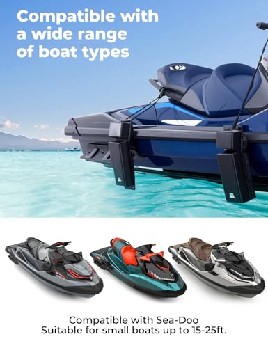KEMIMOTO Boat Bumpers for Docking, Marine Dock Fender for Straight-Edge or Corner, Mounting Hardware Included, 2Pack PWC Fenders Boat Fenders Bumpers with 2 Ropes