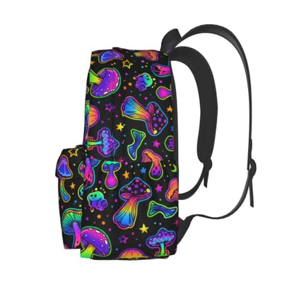 Gothic Mushroom Backpack Bookbag Laptop Backpacks Multipurpose Daypack for Boys Girls School Men Women Travel Hiking - color: Mushroom