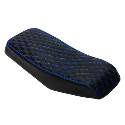 JMCHstore Blue Diamond Stitch Retro Mini bike Seat Cover for Monster Mega Moto MMB80 80cc MMB105 105cc, For Coleman Realtree RB100 RT100 Mini Bike Cushion Replacement parts - color: Blue