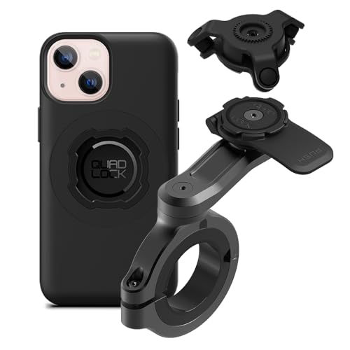 Quad Lock Motorcycle Handlebar Phone Mount PRO - Large with Vibration Dampener and MAG Phone Case for iPhone 13 Mini - size: iPhone 13 Mini