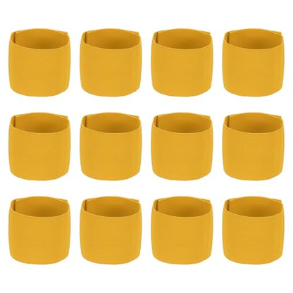 Soccer Captain Armband Elastic Wrist Arm Bands Adjustable Player Team Leader Anti-Slip Badge Sports Accessories - color: Golden Yellow