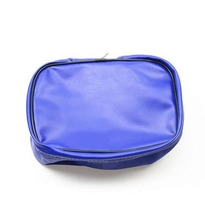 Universal Dirt Bike Off-road PU Leather Tool Bag Storage Tool For Motorcycle Honda Kawasaki Yamaha XR250 KLX250 DRZ 250 (Blue) - color: Blue