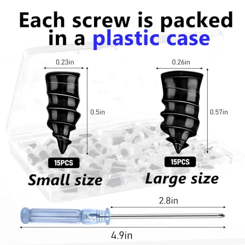 NACHLYNN 30 Pcs Tire Repair Screws Self-Tapping Rubber Fast Tool Self-Service Tire Repair Plugs Nail for Car Motorcycle Truck