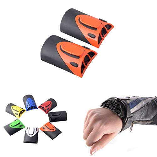 Goldfire Cooling Arm Sleeves 1 Pair Motorcycle Cooling System Jacket Sleeve Vent for Riding Warm Weather Accessories - color: Orange